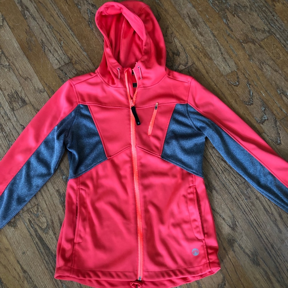 Burnt orange zip up jacket